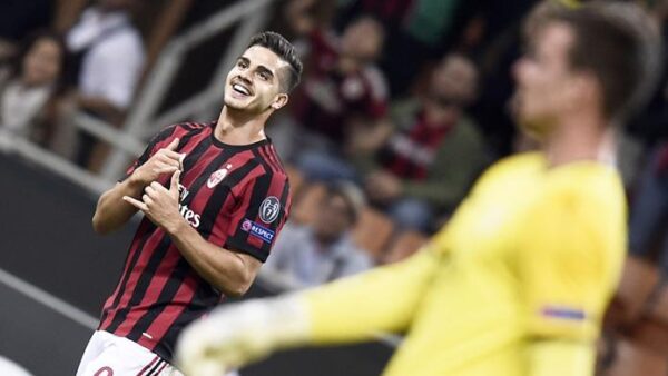 Andre silva esultanza milan settembre