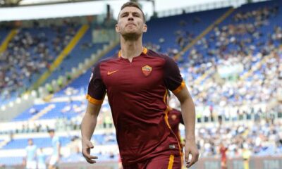 dzeko esulta bis roma aprile 2016 ifa