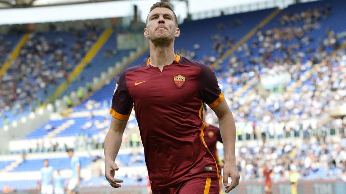 dzeko esulta bis roma aprile 2016 ifa