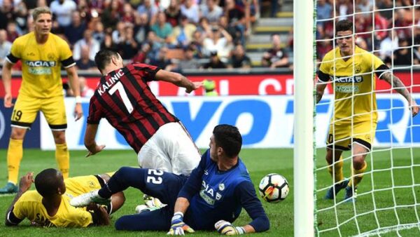 Kalinic milan udinese settembre