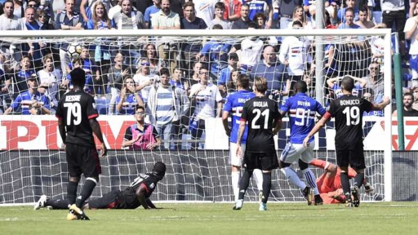 Zapata sampdoria milan settembre