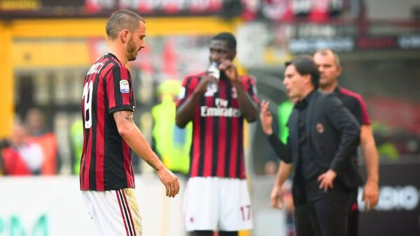 Bonucci espulsione milan genoa ottobre
