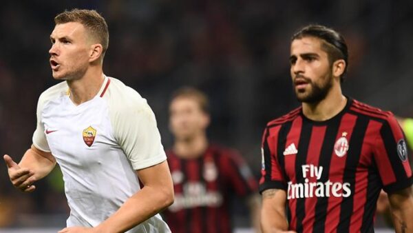 Dzeko esultanza milan roma settembre