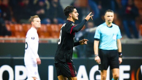 Andre silva esultanza milan novembre