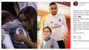 Vi ricordate il bambino in lacrime nel derby? Ora gioca con Donnarumma