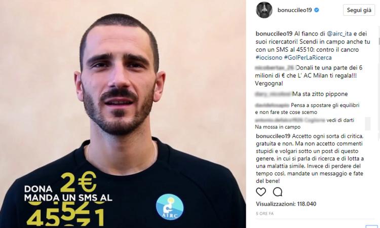 Bonucci, altro insulto via social: il capitano del Milan risponde - FOTO 29