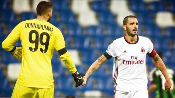 Donnarumma bonucci milan novembre
