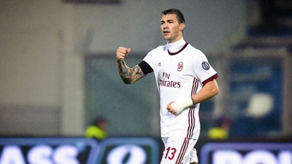 Romagnoli esultanza milan novembre
