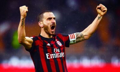 bonucci esultanza milan dicembre 2017