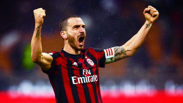 Bonucci esultanza milan dicembre