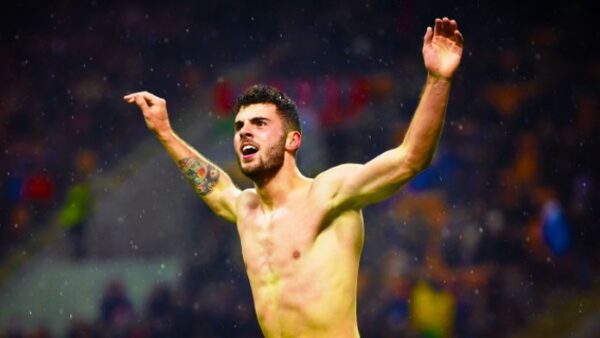 Cutrone esultanza tris milan dicembre