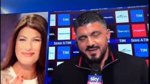 Gattuso show anche davanti alle telecamere: D’Amico in evidente imbarazzo
