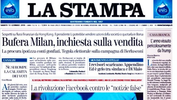 Berlusconi milan la stampa