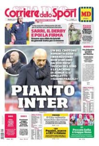 Rassegna stampa, le prime pagine in edicola oggi 33 corriere dello sport 2018 02 04 5a7648c3c0916