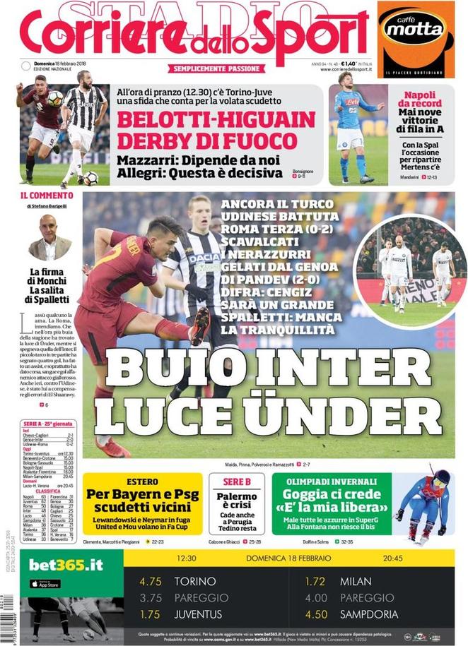 Rassegna stampa del 18 febbraio 2018 34 corriere dello sport 2018 02 18 5a88bb4fe5532