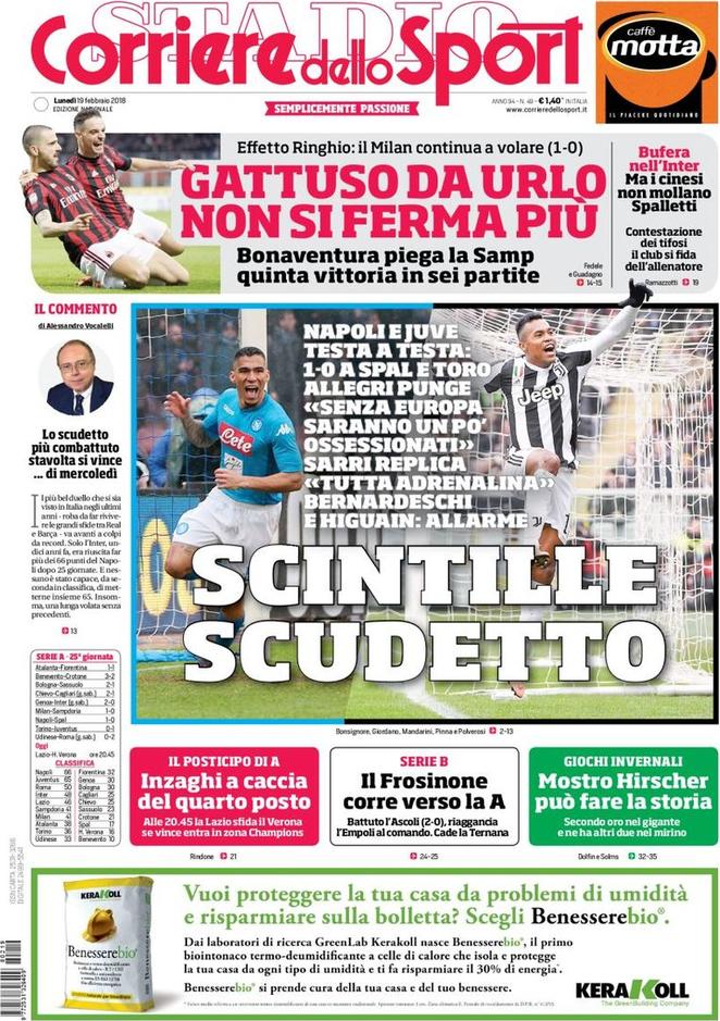 Rassegna stampa del 19 febbraio 2018 34 corriere dello sport 2018 02 19 5a8a0f25d7c85