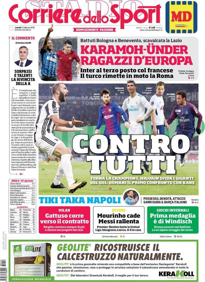 Rassegna stampa del 12 febbraio 2018 34 corsport 12 feb 2018