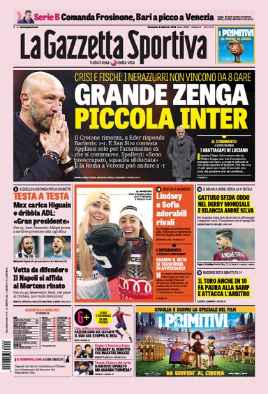 Rassegna stampa, le prime pagine in edicola oggi 35 gazzettafc nazionale web Medium