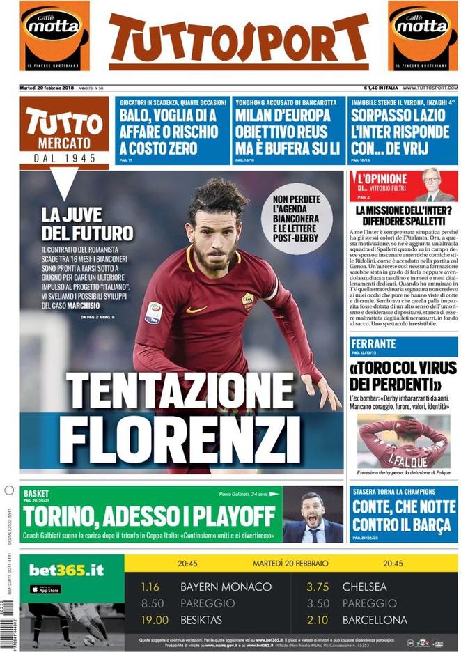 Rassegna stampa del 20 febbraio 2018 33 tuttosport-2018-02-20-5a8b57425d270