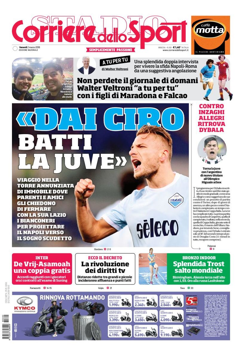 Rassegna stampa del 2 marzo 2018 34 cds