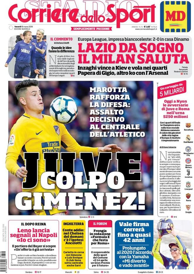 Rassegna stampa del 16 marzo 2018 27 corriere dello sport 2018 03 16 5aaaffc4be2f5