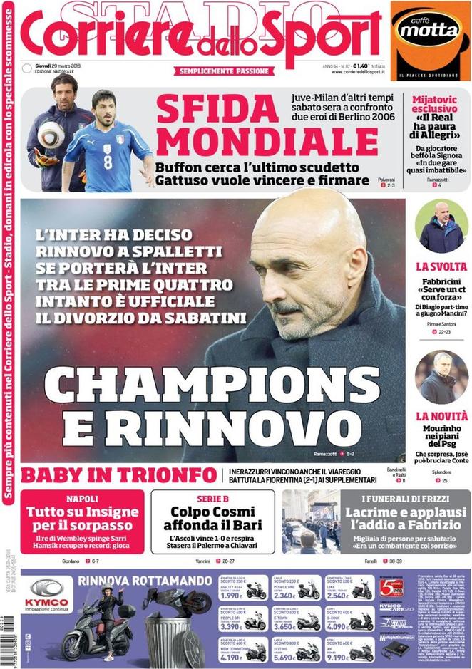 Rassegna stampa del 29 marzo 2018 28 corriere dello sport 2018 03 29 5abc106a7d417