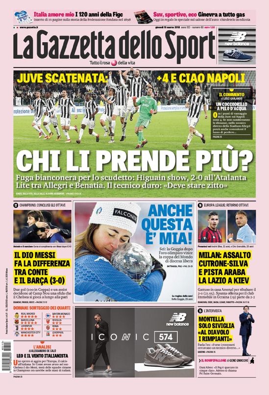 Rassegna stampa del 15 marzo 2018 29 gazzettafc nazionale web Big 9