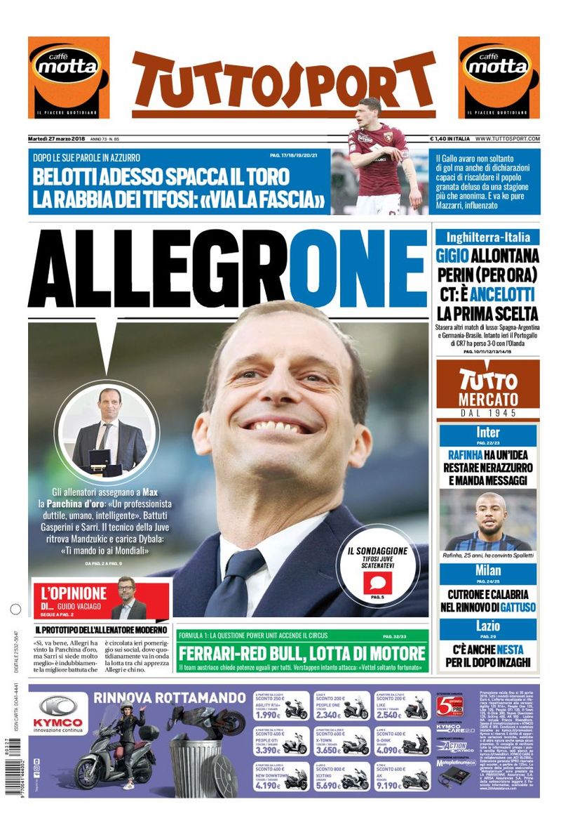 Rassegna stampa del 27 marzo 2018 28 prima pagina xl 2