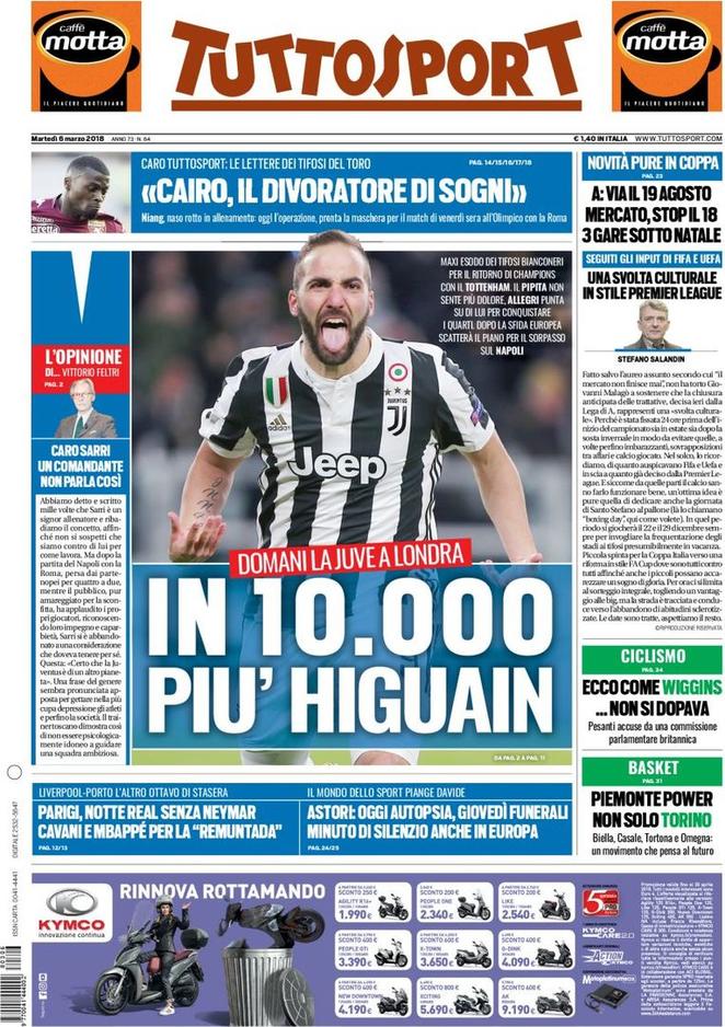 Rassegna stampa del 6 marzo 2018 28 tuttosport 2018 03 06 5a9dce819b594