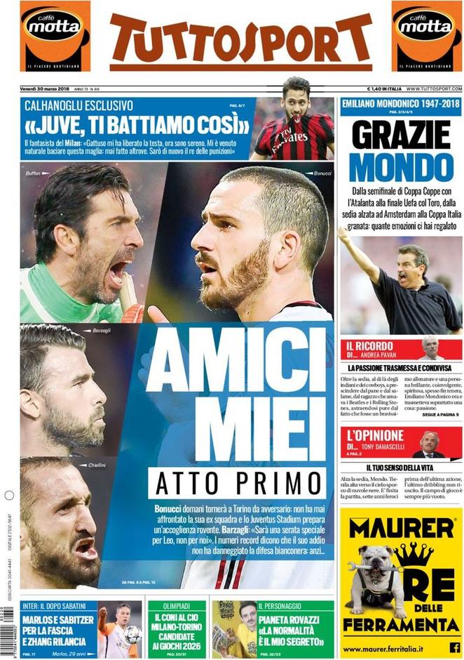 Rassegna stampa del 30 marzo 2018 28 tuttosport 2018 03 30 5abd61e77a143