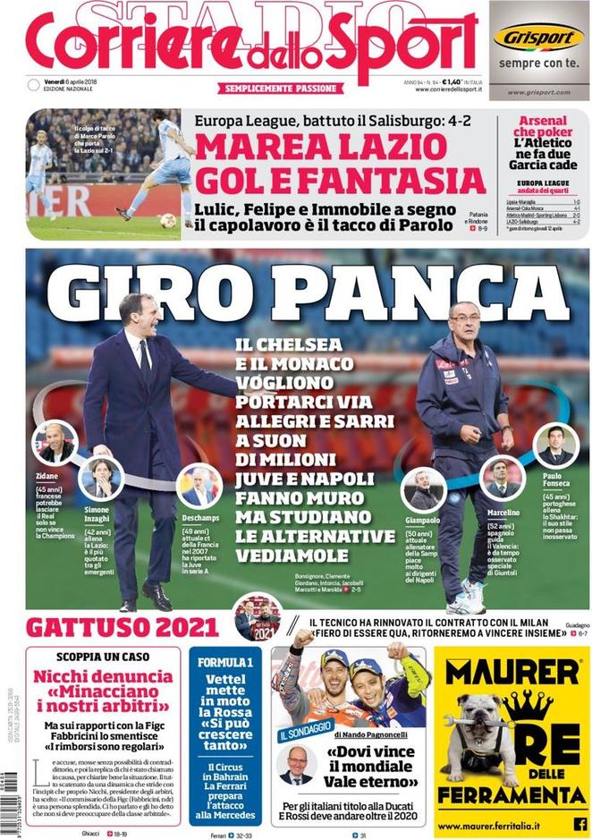 Rassegna stampa del 6 aprile 2018 28 corriere dello sport 2018 04 06 5ac6a81180169