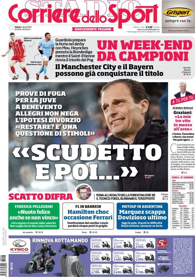 Rassegna stampa del 7 aprile 2018 28 corriere dello sport 2018 04 07 5ac7f031c377d