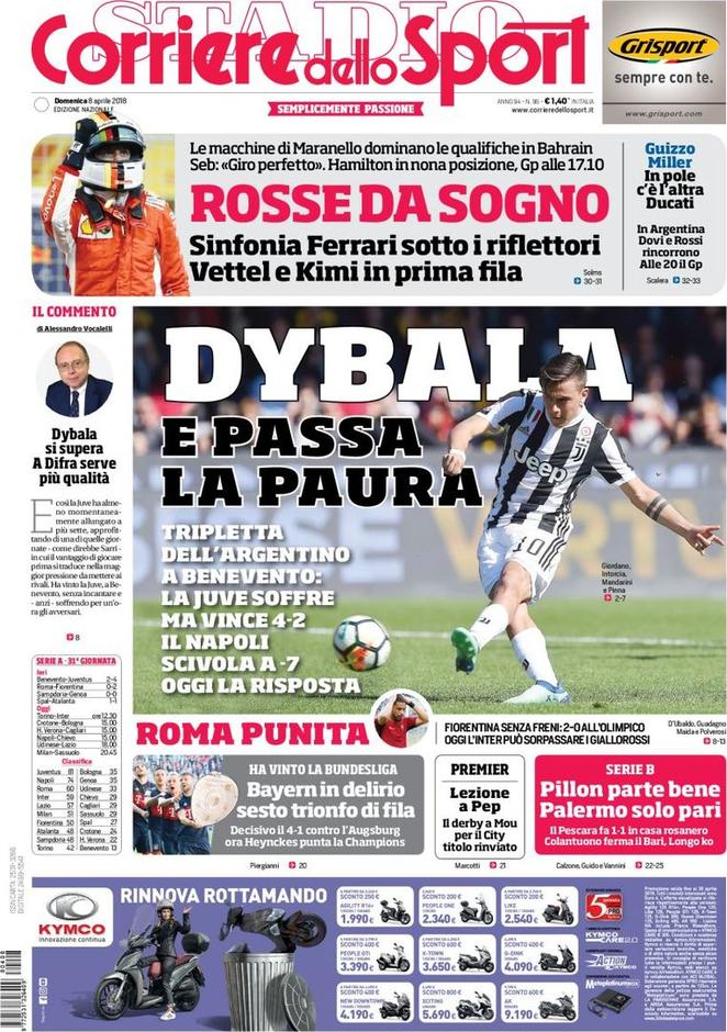 Rassegna stampa del 8 aprile 2018 27 corriere dello sport 2018 04 08 5ac94407339ce