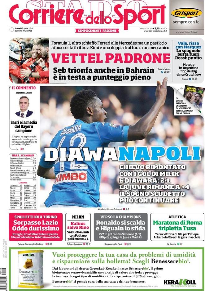 Rassegna stampa del 9 aprile 2018 27 corriere dello sport 2018 04 09 5aca9a3443b05
