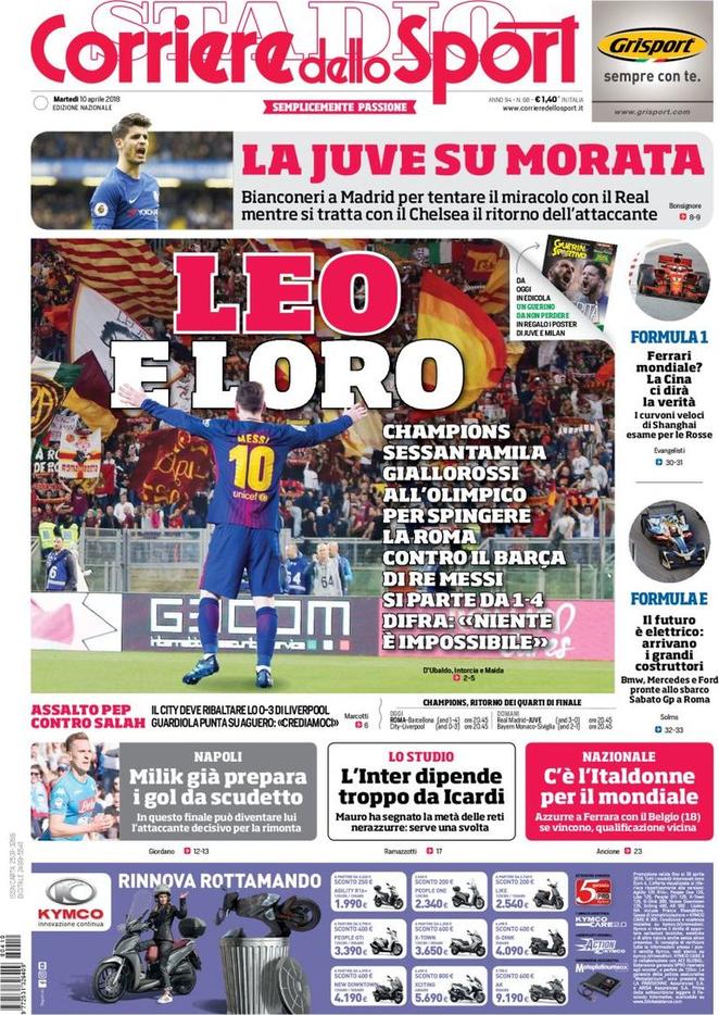 Rassegna stampa del 10 aprile 2018 27 corriere dello sport 2018 04 10 5acbe95ac3211
