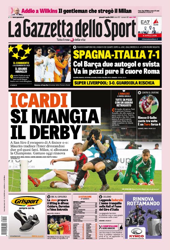 Rassegna stampa del 5 aprile 2018 29 gazzettafc nazionale web Big 2