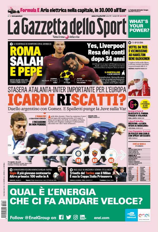 Rassegna stampa del 14 aprile 2018 29 gazzettafc nazionale web Big 8