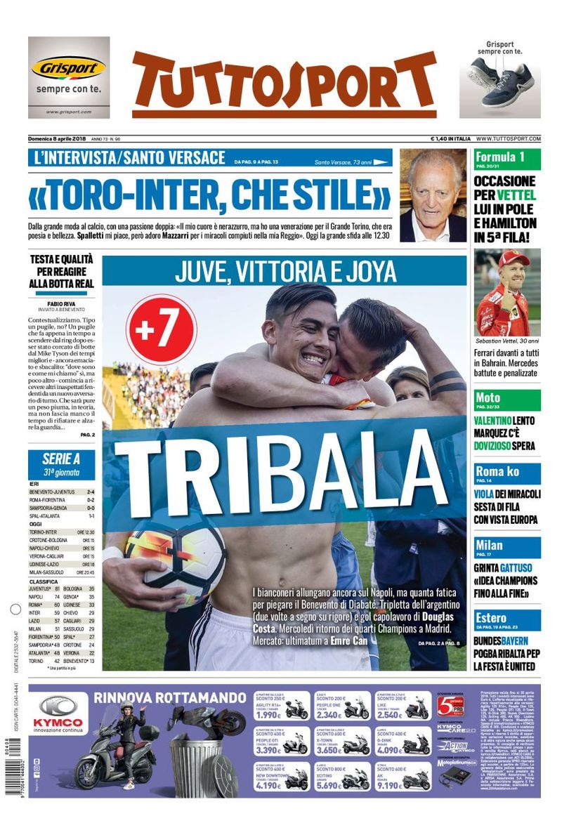 Rassegna stampa del 8 aprile 2018 28 prima pagina xl 1
