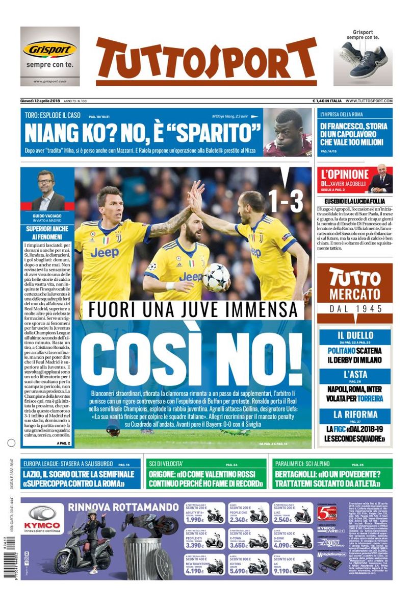 Rassegna stampa del 12 aprile 2018 28 prima pagina xl 2