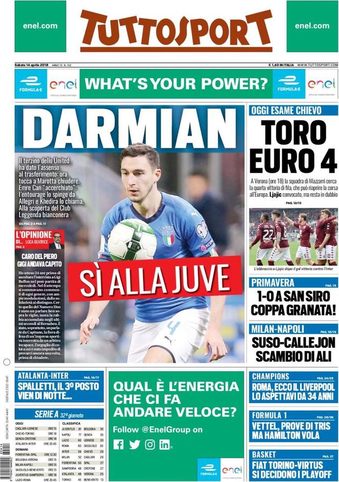 Rassegna stampa del 14 aprile 2018 28 tuttosport 2018 04 14 5ad12aa2bc314