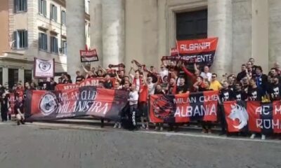 Tifosi Milan a Roma