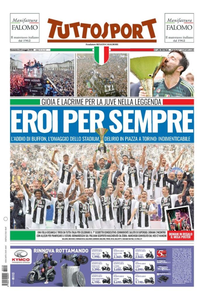 Prima Tuttosport 20.05.18