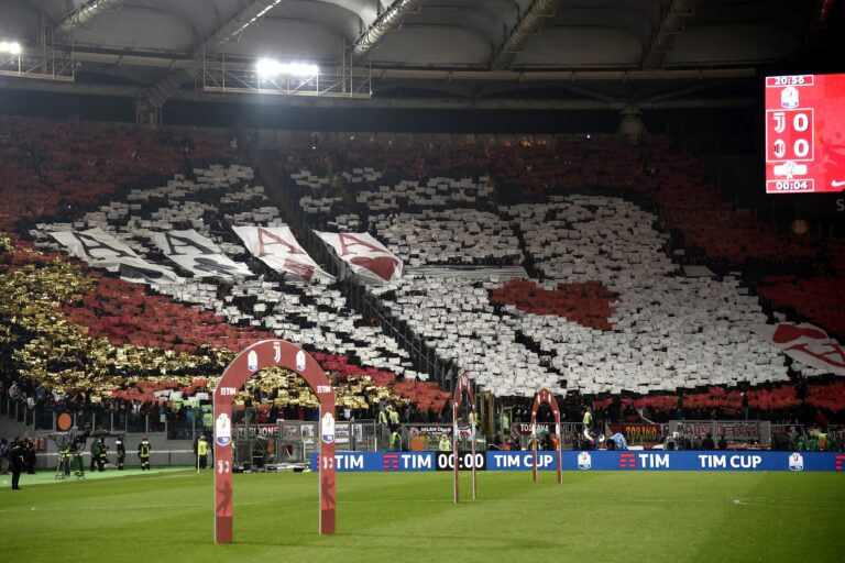Lazio Milan si giocherà in un Olimpico rossonero: il dato sugli spettatori previsti sabato