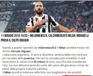 Higuain affascinato dal Milan: in rossonero anche senza Europa 29 higuain esclusiva