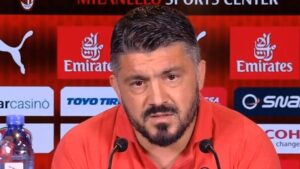 Milan, Gattuso: «Domani valutiamo le condizioni di Higuain. Leonardo ha ragione: serve un cambio di mentalità»