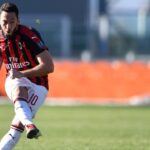 Frosinone-Milan: le immagini del match di oggi 29 Calhanoglu