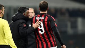 Milan, Gattuso su Higuain: «Un gol contro la Juventus potrebbe cambiare tutto»