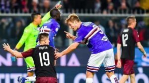 Sampdoria-Milan, Colley provoca Piatek: «Niente più pistole?» – SOCIAL