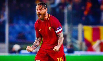de rossi esultanza roma aprile 2018