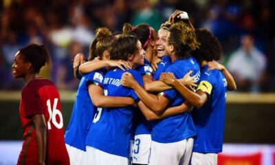 italia femminile portogallo esultanza giugno 2018